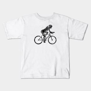 Female cyclist Kids T-Shirt